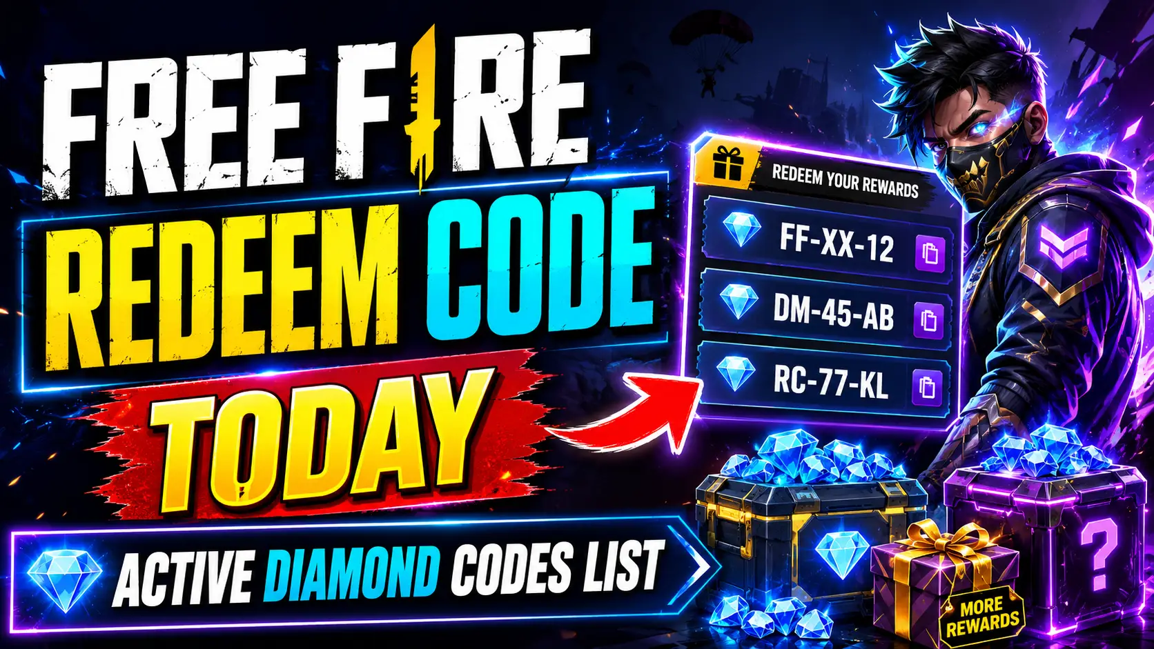 Free Fire Redeem Code Today 2026